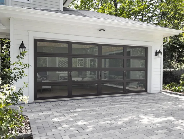 Rancho Cucamonga Garage Door Repair design specialist presenting custom garage door options to Rancho Cucamonga homeowner