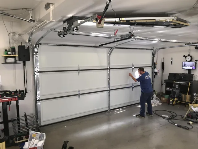 Professional garage door repair service by Rancho Cucamonga Garage Door Repair in Rancho Cucamonga