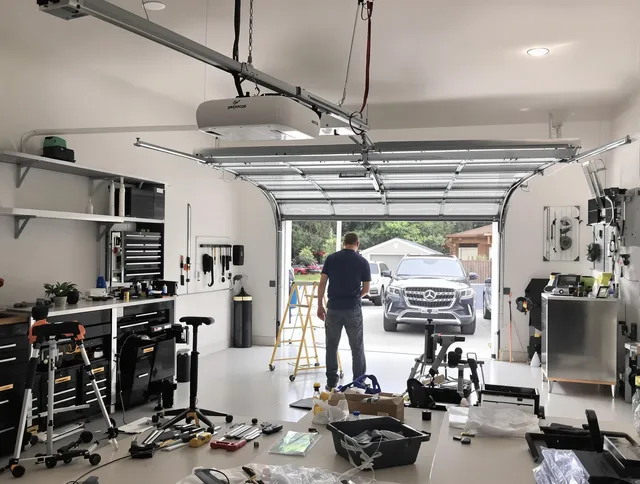 Garage door opener installation by Rancho Cucamonga Garage Door Repair in Rancho Cucamonga