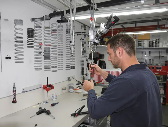Rancho Cucamonga Garage Door Repair safety certified technician performing precision spring replacement in Rancho Cucamonga